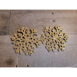 Glitter snowflake set ornament xmas‎